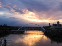 yeg, lookbook, may, sunset, walterdale bridge, north saskatchewan river