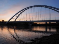 yeg, lookbook, may, walterdale bridge, sunrise, north saskatchewan river